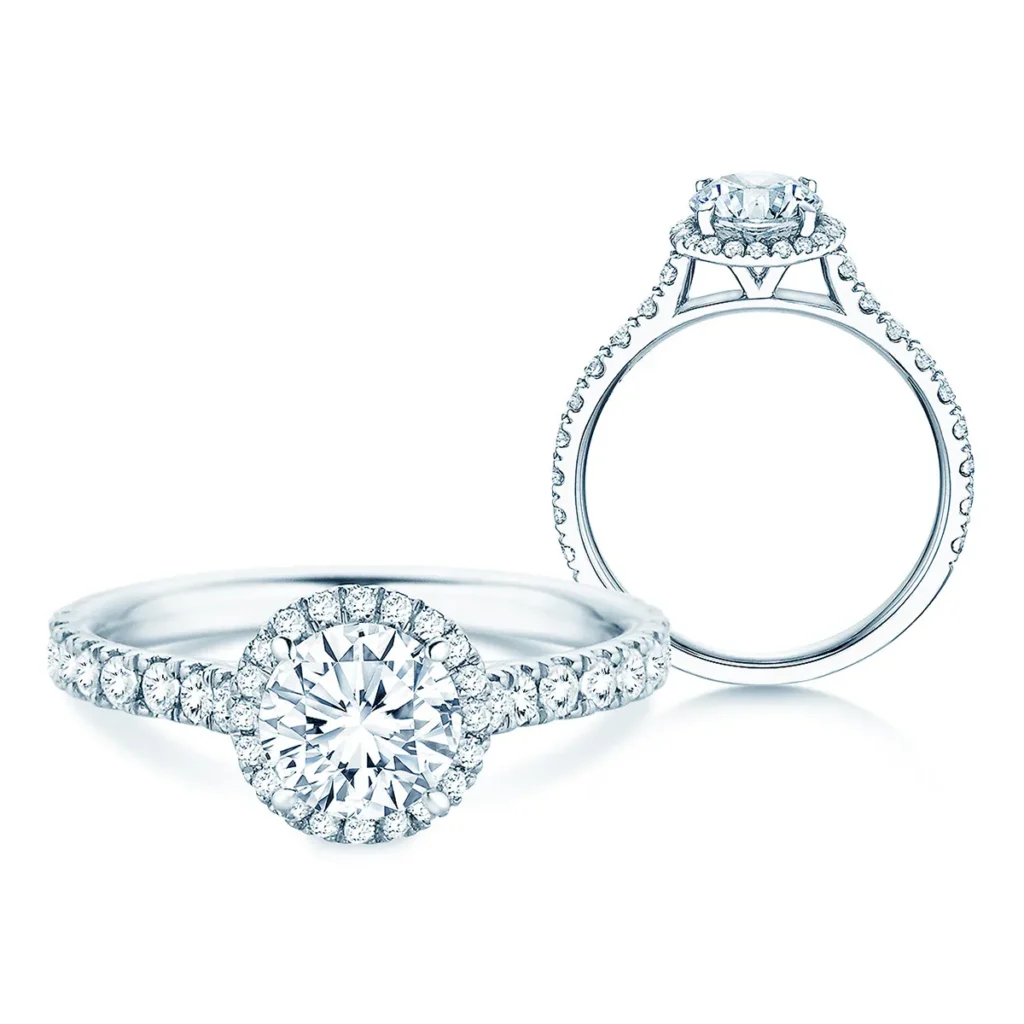 Verlobungsringe Halo-Flower